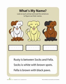 Pre-Reading Dog Game