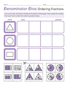 Denominator Diva: Ordering Fractions