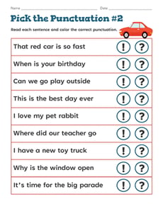 Pick the Punctuation #2