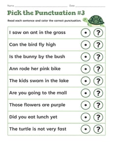Pick the Punctuation #3