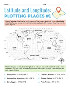 Latitude and Longitude: Plotting Places 1