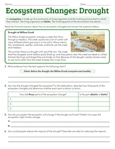 Ecosystem Changes: Drought