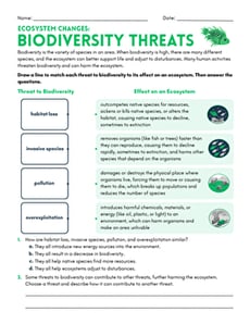 Ecosystem Changes: Biodiversity Threats