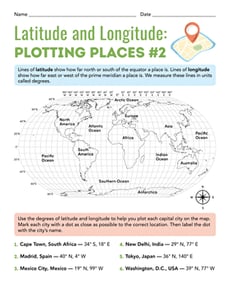 Latitude and Longitude: Plotting Places #2
