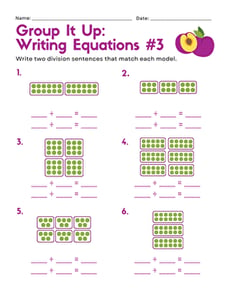 Group It Up: Writing Equations #3