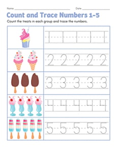 Count and Trace Numbers 1-5