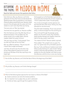Determine the Theme: A Hidden Home