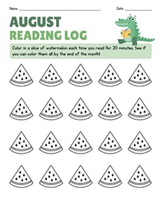 August Reading Log