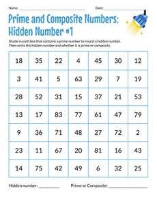 Prime and Composite Numbers: Hidden Number #1