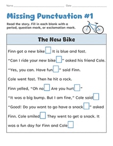 Missing Punctuation #1