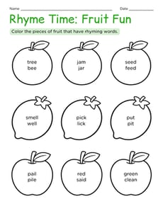 Rhyme Time: Fruit Fun