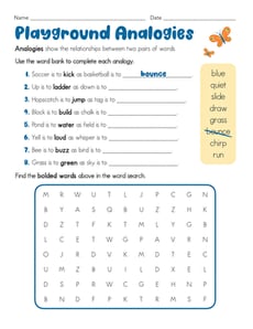 Playground Analogies