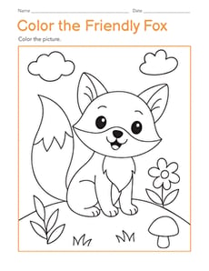 Color the Friendly Fox