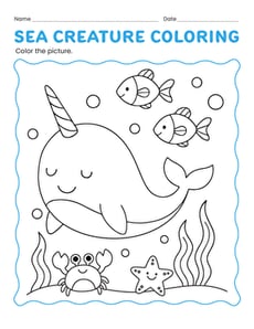 Sea Creature Coloring