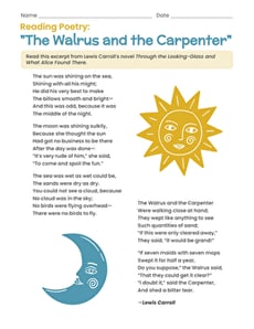 Reading Poetry: "The Walrus and the Carpenter"