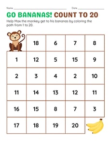 Go Bananas! Count to 20