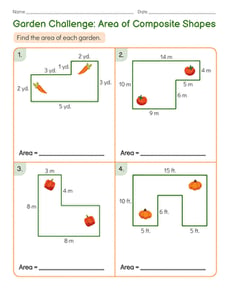 Garden Challenge: Area of Composite Shapes