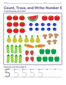 Count, Trace, and Write: Number 5