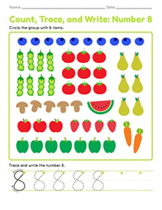 Count, Trace, and Write: Number 8