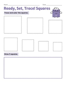 Ready, Set, Trace! Squares