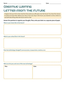 Creative Writing: Letter From the Future