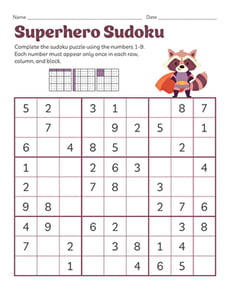 Superhero Sudoku