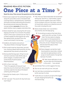 Realistic Fiction: One Piece at a Time