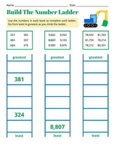 Build the Number Ladder