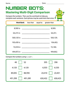 Number Bots: Mastering Multi-Digit Comparison