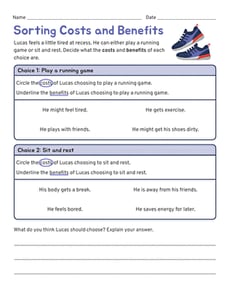 Sorting Costs and Benefits