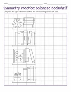 Symmetry Practice: Balanced Bookshelf