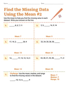 Find the Missing Data Using the Mean #2