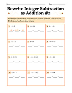 Rewrite Integer Subtraction as Addition #2
