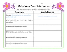Make Your Own Inferences