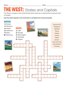 The West: States and Capitals