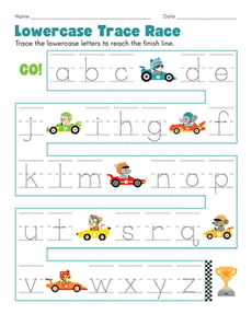 Lowercase Trace Race
