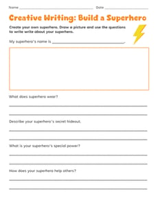 Creative Writing: Build a Superhero