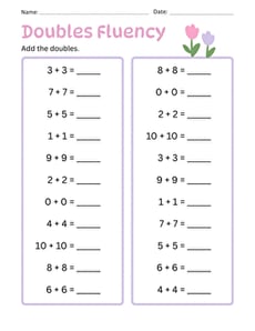 Doubles Fluency