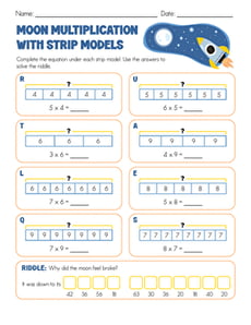Moon Multiplication With Strip Models