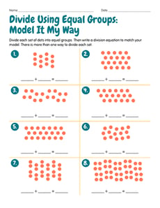 Divide Using Equal Groups: Model It My Way