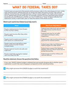 What Do Federal Taxes Do?