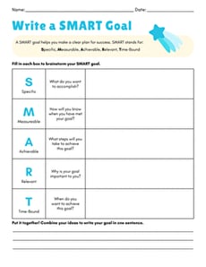 Write a SMART Goal