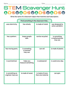 STEM Scavenger Hunt