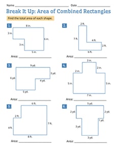 Break It Apart: Area of Combined Rectangles