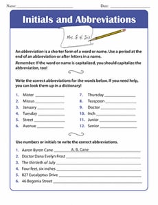 Perfect Punctuation: Initials and Abbreviations