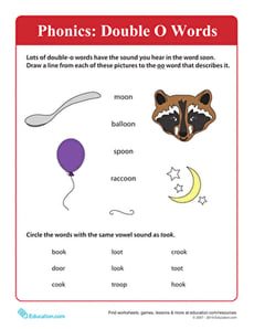 Phonics Fun: Double O Words