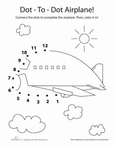 Dot-to-Dot Airplane