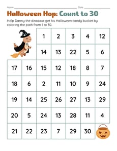 Halloween Hop: Count to 30