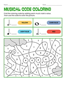 Musical Code Coloring
