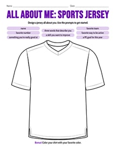 All About Me: Sports Jersey